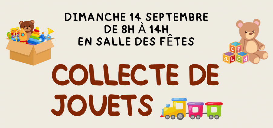 Collecte de jouets - Dimanche 14 Septembre 2025