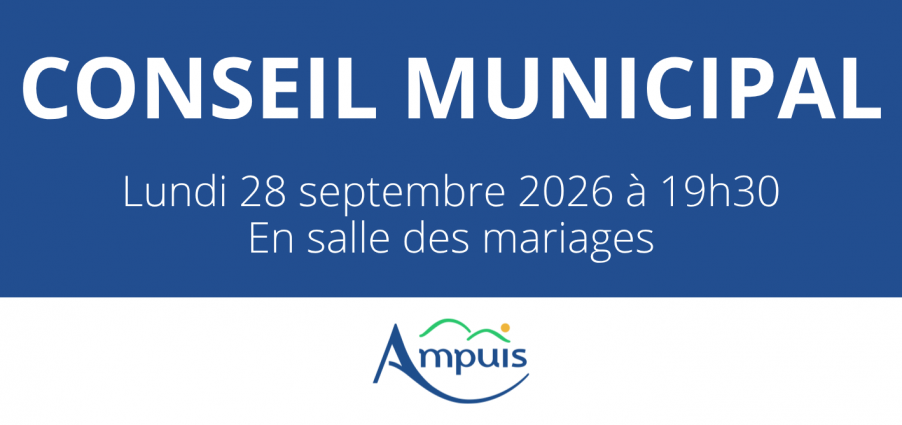 Conseil Municipal - Lundi 28 septembre 2026