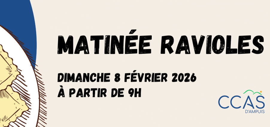 Matinée ravioles par le CCAS d'Ampuis